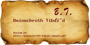 Beinschroth Tibád névjegykártya